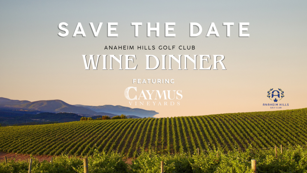 Wine Dinner - Save the Date